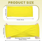 MDS Pack of 25 Spandex Chair Sashes Without Slider Buckles – Yellow - Image 2