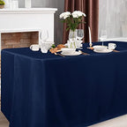 Obstal 2 Pack Table Clothes for 8 Foot Rectangle Tables, Navy - Image 2