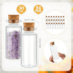 Patelai 72 Pcs Small Glass Jars with Cork Lids, Mini Bottles,30ml/1oz - Image 2