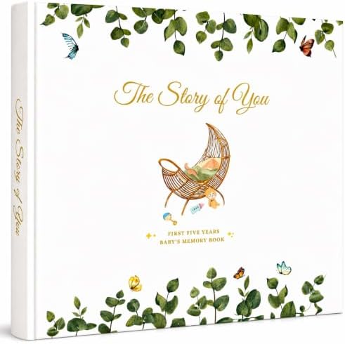 Baby Memory Book Keepsake – First 5 Years (Pregnancy to Age 5) | Gender Neutral Baby Book for Boy or Girl | Milestone Journal & Photo Album for New Parents by Unknown