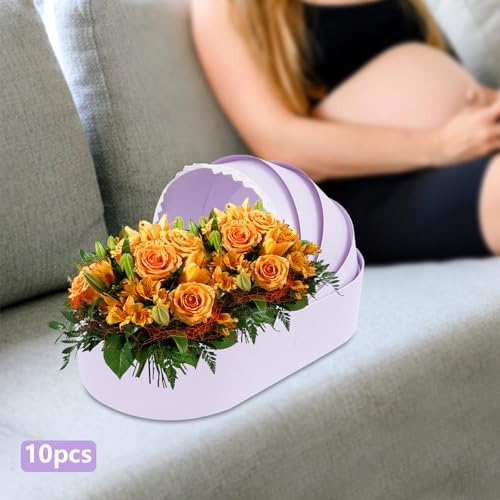 Cradle Shaped Gift Box Set Paperboard Multicolor Shower Party Favor - Image 4