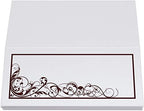 Scribble Vintage Swirl Place Cards, Chocolate, Set of 150, Pre-cut and Scor - Image 5