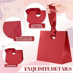 Feifeiya 30 Pcs Small Red Gift Bags with Ribbon Handle - Image 3