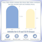 Blue & Cream Chiara Arch Backdrop Stand Covers (7.2FT, 6FT) - Image 5