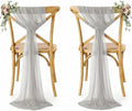 MDS Pack of 75 Chiffon Chair Sashes for Wedding & Event Décor - Grey by MDS