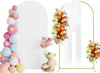Putros Arch Backdrop Stand and Cover Set, 6.6ft Arch Stand with White Cover by Putros