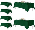 sancua Tablecloths Rectangle, 6 Pack Table Cloth for 8 Foot Tables, Hunter Green by sancua