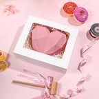 25 White Bakery Boxes with Window, Cookies Boxes for Strawberry - Image 4