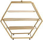 Efavormart 3-Tier Metal Hexagon Cupcake Stand 21" Matte Gold - Durable Contemporary Dessert Holder Appetizer Display for Upscale Events Banquets & Gatherings - Image 7