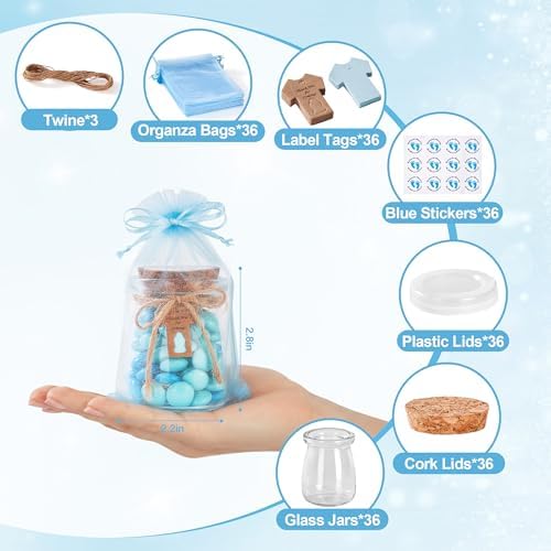 36Pcs Baby Shower Party Favors for Guests, Blue Baby Shower Gifts for Guest - Image 2