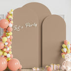 Wokceer Arch Backdrop Cover Nude Brown Arch Cover Stretchy 7.2FT,6.6FT,6FT - Image 4