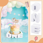 12 inch One Letters Round Cake Stand 1st Birthday Cupcake Display - Image 6