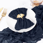 DeZerlor Navy Blue Washable Cheesecloth Napkins Set of 50 for Party - Image 3