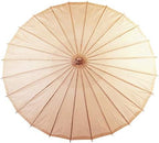 Koyal Wholesale 32" Peach Paper Parasol Umbrella 4 Pack, Large Paper Umbrella Bulk, Paper Parasol Wedding Umbrellas, Peach Parasol Umbrella Bridal Party Decor Photo Props, Sun Parasols for Shade - Image 6