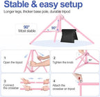 EMART Backdrop Stand 10x7FT Adjustable Back Drop Stand for Party -Pink - Image 5