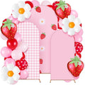 Foilswirl 34 Pcs Strawberry Arch Backdrop Covers Party Decor Set by Foilswirl