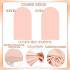 Peach Pink Arch Backdrop Covers Set of 2(7.2Ft, 6Ft), Spandex Fitted Chiara Arch Stand Covers Backdrops for Wedding Baby Shower Birthday Graduation Photo Booth Props(Only Cover) - Image 6