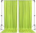 AK TRADING CO. 10 feet x 8 feet Polyester Backdrop Drapes Curtains Panels with Rod Pockets - Wedding Ceremony Party Home Window Decorations - Light Green, 2 Pack by Fabrics%7CEventDecor%7CCrafts%7CUpholsteryFoam
