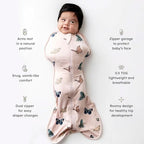 KYTE BABY Swaddle Bag in Blush Butterfly 0.5 - Image 2