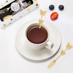30 Pcs Wedding Forks and Spoon Set, Butterfly Coffee Teaspoon with Gift Box, Wedding Baby Shower Return Gift Tea Party Decoration Souvenir or Bridal Shower Favors for Guests - Image 5