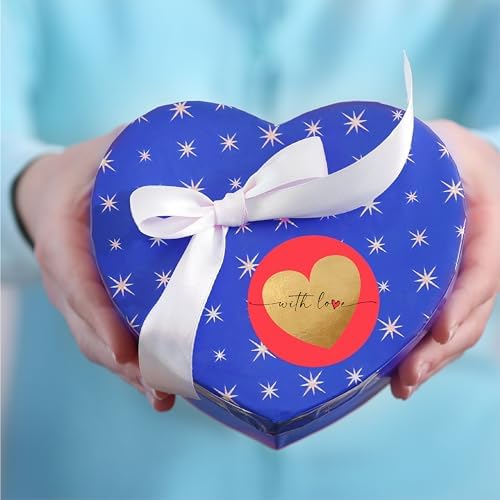 asykart Labels 2500 with Love Stickers with Gold Foiling, 1.5 Inch Size Best Suitable for Anniversary, Birthday's, Valentine's Day Gifting, Decoration,Theme Parties .… - Image 4
