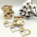 Gold Heart Magnet Wedding Favor, Set of 20, Party Favors for Attendee - Image 5