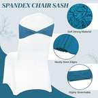 MDS Pack of 250 Spandex Chair Sashes Without Slider Buckles – Dark Teal - Image 3