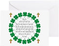 CafePress Irish Prayer Blessing Greeting Card (20-pack), Note Card with Blank Inside, Birthday Card Matte by CafePress