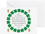 CafePress Irish Prayer Blessing Greeting Card (20-pack), Note Card with Blank Inside, Birthday Card Matte by CafePress
