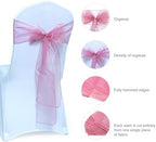MDS Pack of 150 Organza Chair Sashes for Wedding & Event Décor – Dusty Pink - Image 6