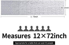 6PCS 12x72 Inch Sequin Table Runner Silver Glitter Table Runner for Party, Wedding, Bridal Baby Shower, Event Decorations（6PCS, 12x72 Inch, Silver） - Image 4