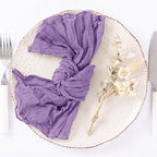 DeZerlor Purple Washable Cheesecloth Napkins Set of 50 for Wedding Party - Image 6