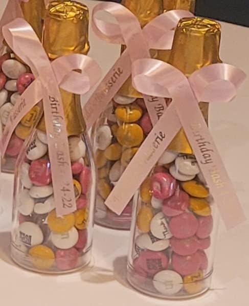 25 Personalized Ribbons Assesmbled Bows Custom Bridal Shower Favor Party Favors Wedding Bridesmaid Memorial Ribbons Funeral Baby Invitations Mis XV años Quinceanera (Burgundy) - Image 2
