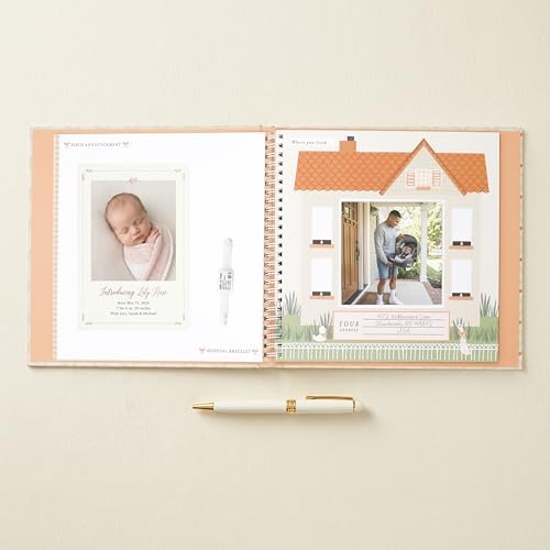 Lucy Darling Cottage Floral Baby Memory Book – First Year Journal, 5-Year Milestone Scrapbook & Photo Album – Keepsake for Baby Boy or Girl – Ideal Gift - Image 7