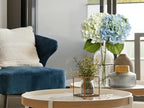 ZYTUYO 2PCS White & 2PCS 20" Light Blue Hydrangea Artificial Flowers Real Touch Faux Hydrangeas with Long Stem for Spring Home Decor Baby Shower Floral Arrangement Kitchen Party Wedding Xmas Decor - Image 5