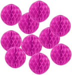 PATIKIL 10pcs 14" Honeycomb Balls Tissue Paper Pom Poms, Party Hanging Paper Honeycomb Balls Decoration for Birthday Wedding Home Backdrop Decor, Fuchsia by PATIKIL