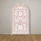 Beige Arch Backdrop Cover for Mexican Fiesta Party Decoration Stretchy Arch Stand Fabric Baptismx Baby Shower Cake Table Supplies (Cover Only) (G3738,3ftx6ft (CoverOnly)) - Image 2