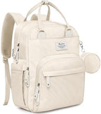 RUVALINO Baby Diaper Bag Backpack with Changing Pad, Waterproof, Beige by RUVALINO