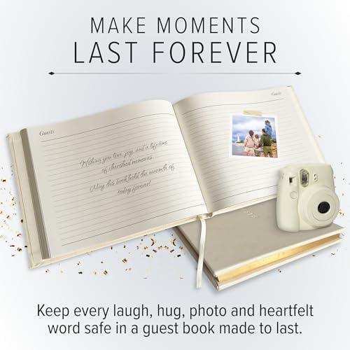 Gallery Leather Guest Book - Great for Wedding, Reception, Baby and Bridal - Image 3