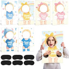 6 Sets Baby Shower Feed The Baby Game, Funny Blindfolded Baby Shower by Unknown