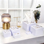 6 Pcs White Buffet Risers and Stands, Food Risers for Buffet Table, Display Stand Shelf for Party, Catering, Jewelry & Collectibles, White Acrylic Nesting Boxes for Food Display - Image 6