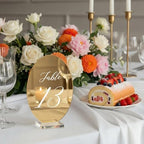Novabright 1-15 Oval Wedding Table Number Plates with Transparent Stand - Image 5