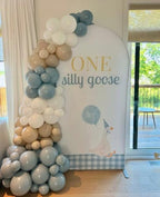 Arch Backdrop Cover for One Silly Goose Baby Shower Arch Stand Stretchy Cover First Goose Kids 1st Birthday Party Fiesta Decorations (6x2.6ft Cover,981) - Image 5