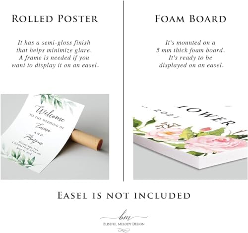 Personalized Pink Gold Floral Welcome Sign for Baby Shower Birthday Party Baptism and More Events - Image 3