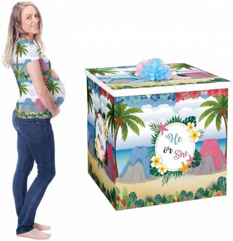 AmazingSpark 28in Giant Gender Reveal Gift Box Kit, Stitch and Angel by Unknown