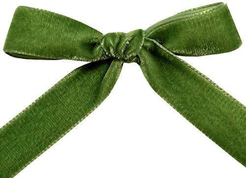 Morex Ribbon Swiss Velvet 1 inch by 11 Yards, Willow - Image 3