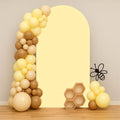 Happy Bee Days Celebration Yellow Arch Backdrop Stand Covers Sweet Bees Yellow Party Decorations 3x5ft Arches Backdrop Fabric Cover Supplies Kids Baby Shower Decors by HISDH