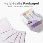 SUNVENO Disposable Baby Bibs with Crumb Catcher Pocket, Leakproof Liner, Adjustable Adhesive Tabs, Individually Wrapped - Image 4