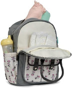 Disney Diaper Bag Backpack with Changing Pad Minnie Mouse – 16” Nylon Baby Bag for Parents, Insulated Bottle Holders, Multiple Storage Pockets - Image 6