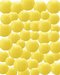 Treela 48 Pcs Paper Lanterns Party Decorations Round, Yellow by Treela